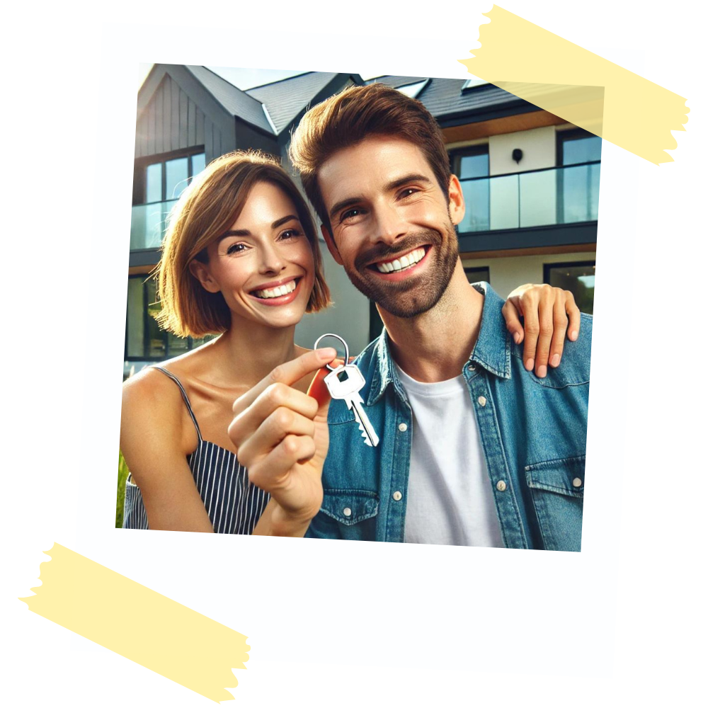 Happy home buyers